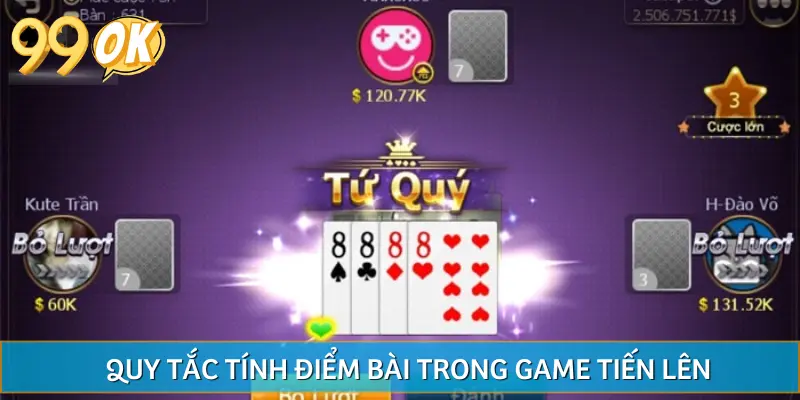 Tính điểm trong game dựa vào giá trị bài đã quy ước