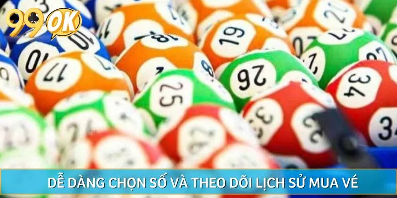 Dễ dàng chọn số và theo dõi lịch sử mua vé