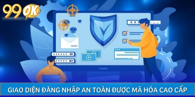 Giao diện đăng nhập an toàn được mã hóa cao cấp